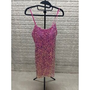 Emerald Sundae Pink Sequin Mini Dress
